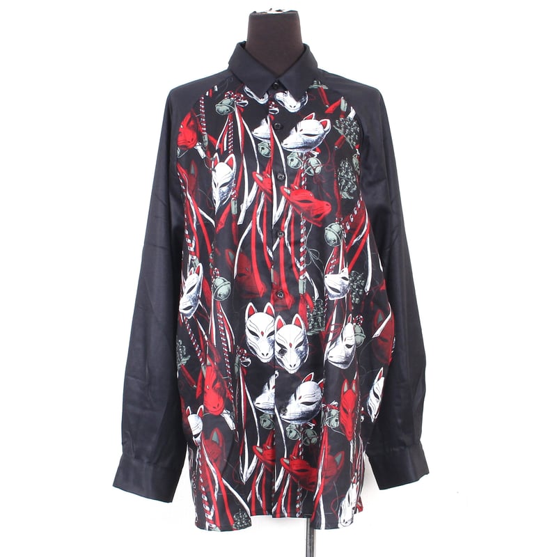 DXMOUVE】狐面祝言柄オーバーサイズシャツ/DX0062 | DXMOUVE