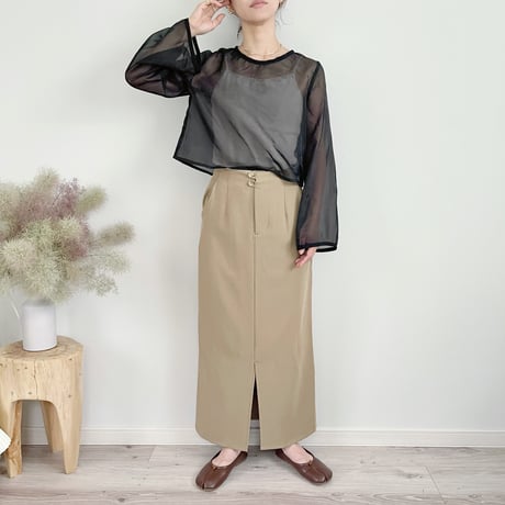 Tight OP & Sheer Tops Set