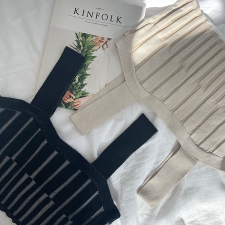jacquard knit bustier