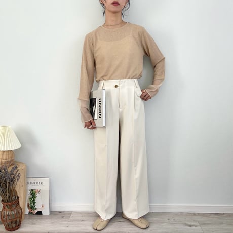 organdy cuffs TOPS