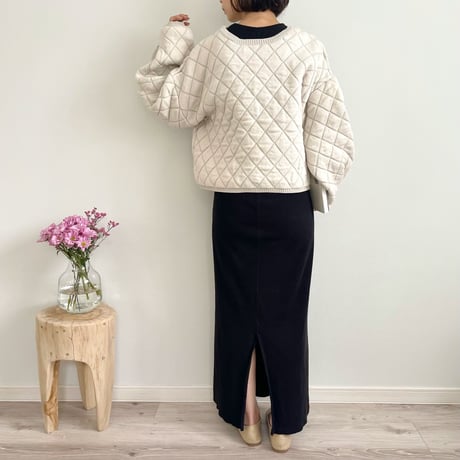 quilted short length knit