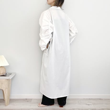 Gather sleeve shirt OP