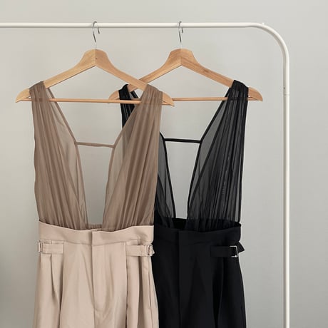 2WAY tulle salopette