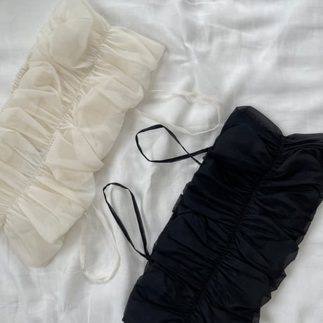 organdy bare top cami