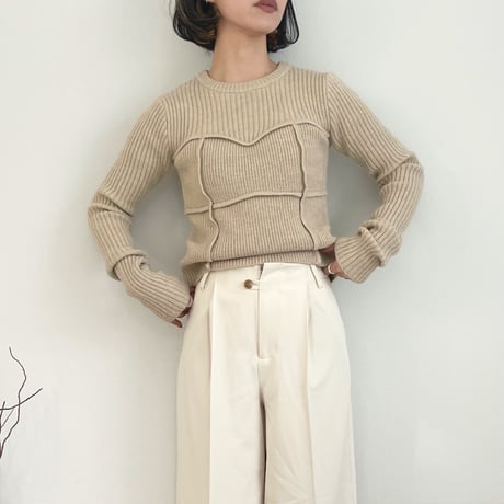 alpaca bustier docking pullover