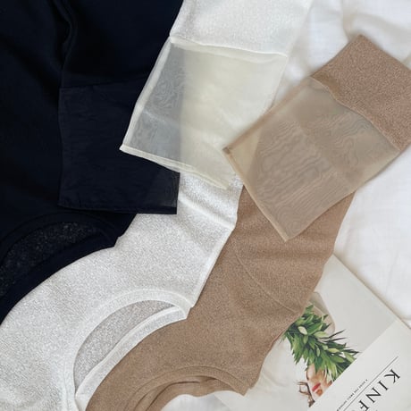 organdy cuffs TOPS
