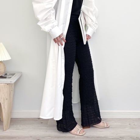Gather sleeve shirt OP