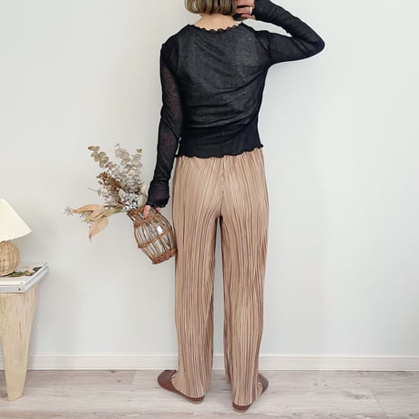 Shiny Pleated PT