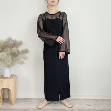 Tight OP & Sheer Tops Set