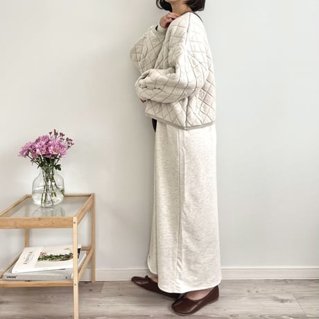 quilted short length knit