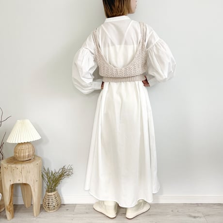 2WAY Linen Knit Bische