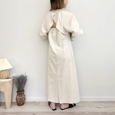 Linen like back cape OP