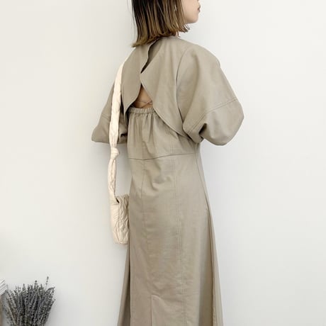 Linen like back cape OP