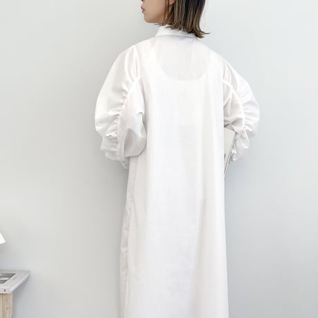 Gather sleeve shirt OP