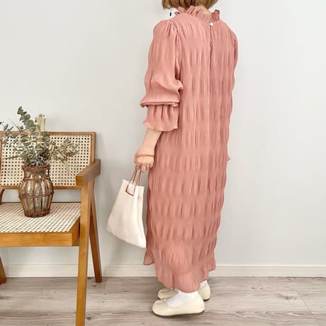wrinkle pleats OP〔small size〕