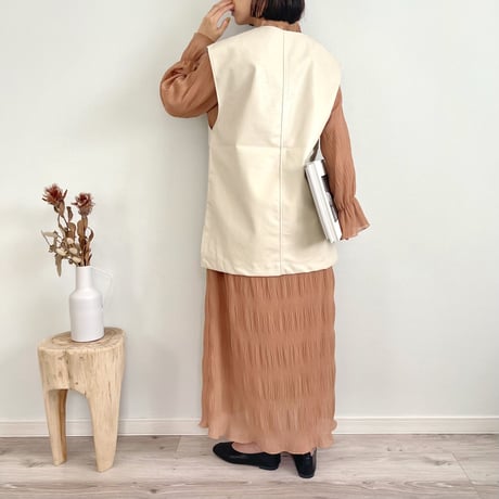 fake leather vest