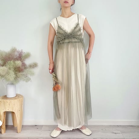 Sheer Tulle Camisole OP