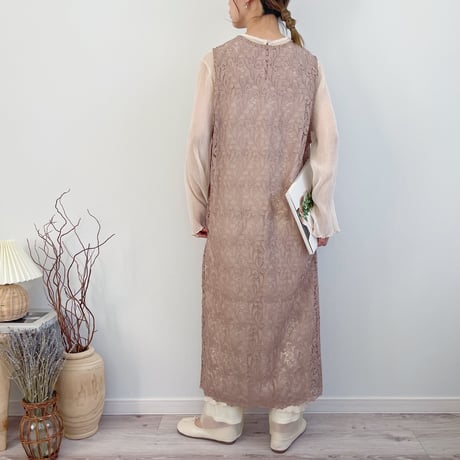 【MëKLIM original】Botanical lace Gilet OP