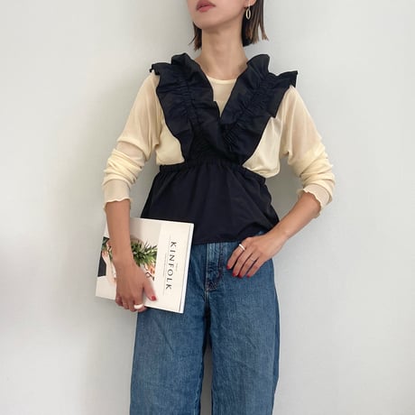 Gathered Frill Bustier