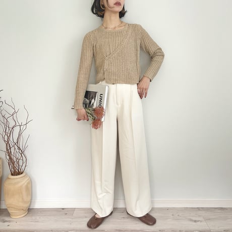 layered design knit TOPS