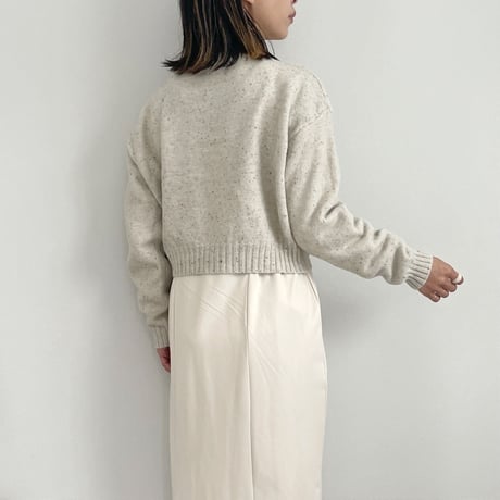 Highneck knit pullover