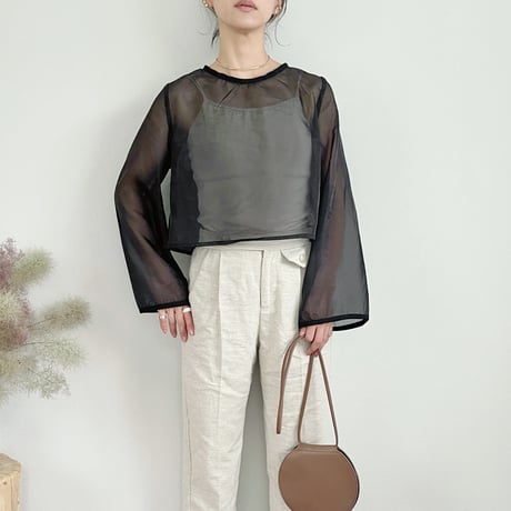 Tight OP & Sheer Tops Set