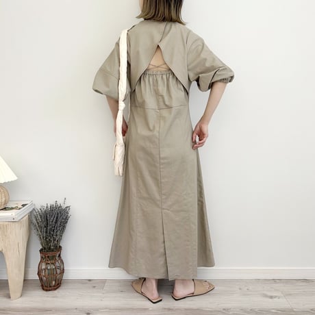 Linen like back cape OP