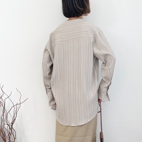Stand collar shirt