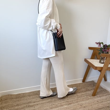 Rib Knit Flared Pants*
