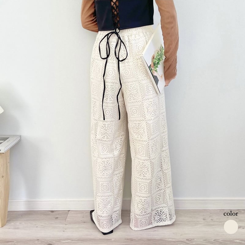 Block Lace Straight PT | MëKLIM
