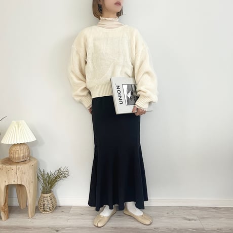 Tulle Docking 2WAY Knit