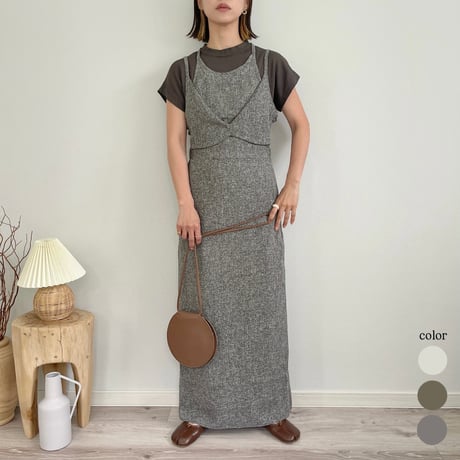 Halter neck summer tweed OP