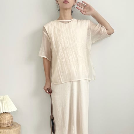 clash organdy shirt