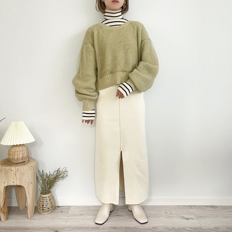 Tulle Docking 2WAY Knit
