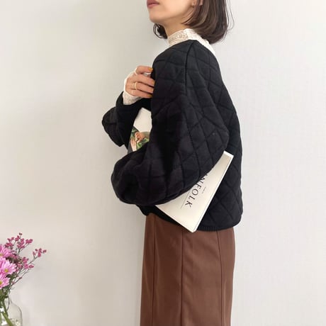 quilted short length knit