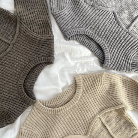 alpaca bustier docking pullover