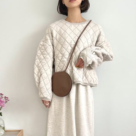 quilted short length knit