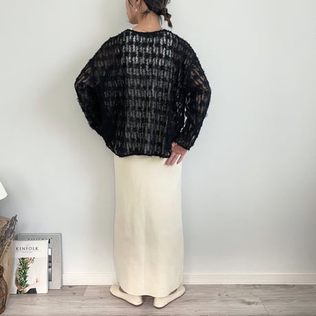 tulle frill 2WAY pullover