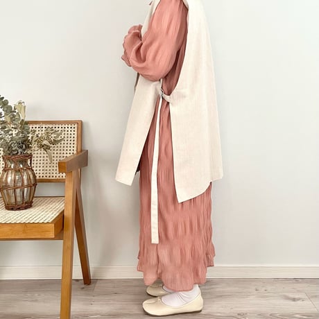 wrinkle pleats OP〔small size〕