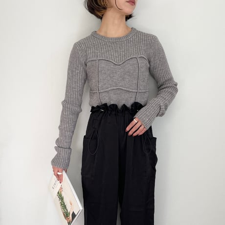 alpaca bustier docking pullover