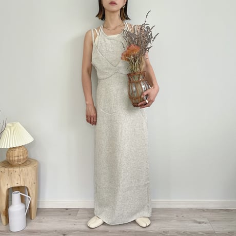 Halter neck summer tweed OP