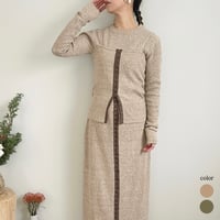 Hook knit Tops & cami set