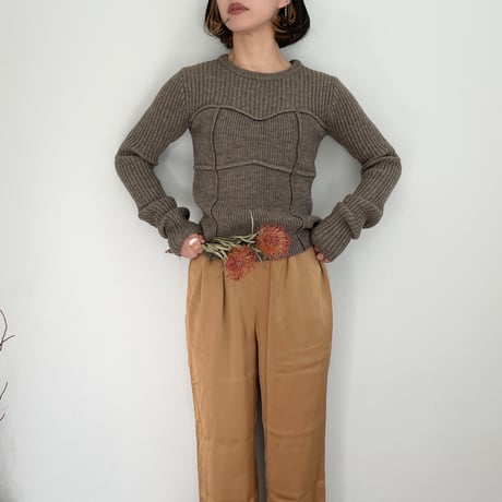 alpaca bustier docking pullover