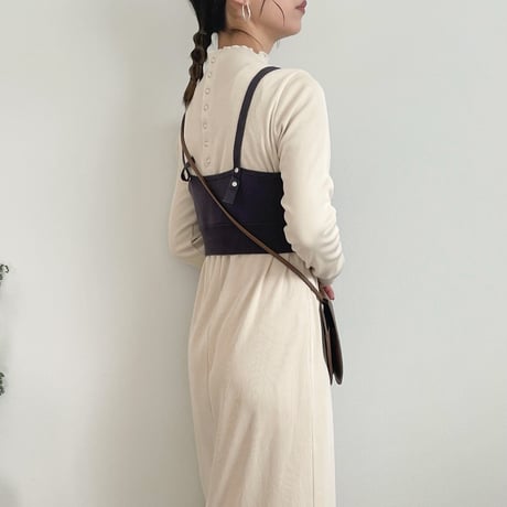 wave jacquard bustier