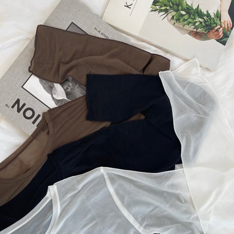 basic sheer Tops