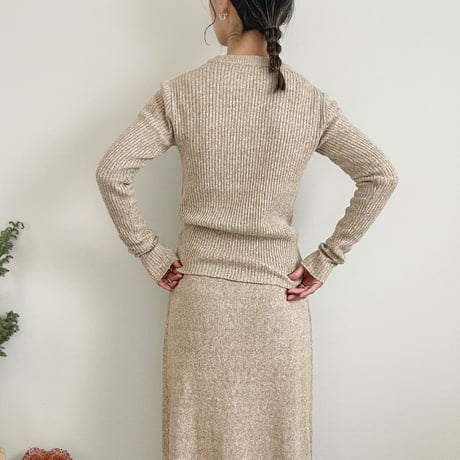 Hook knit Tops & cami set