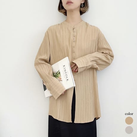 Stand collar shirt