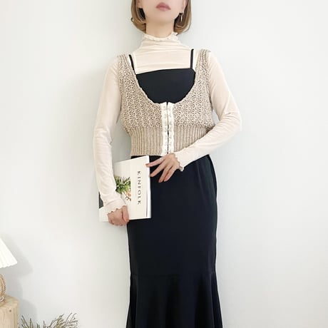 2WAY Linen Knit Bische
