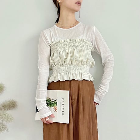 Striped Shirt & Bustier Set