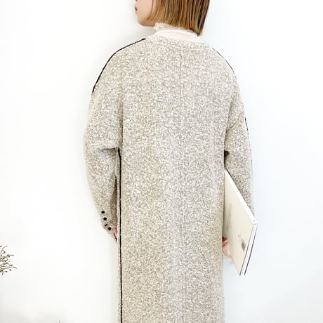 Boucle Colored Line Knit OP